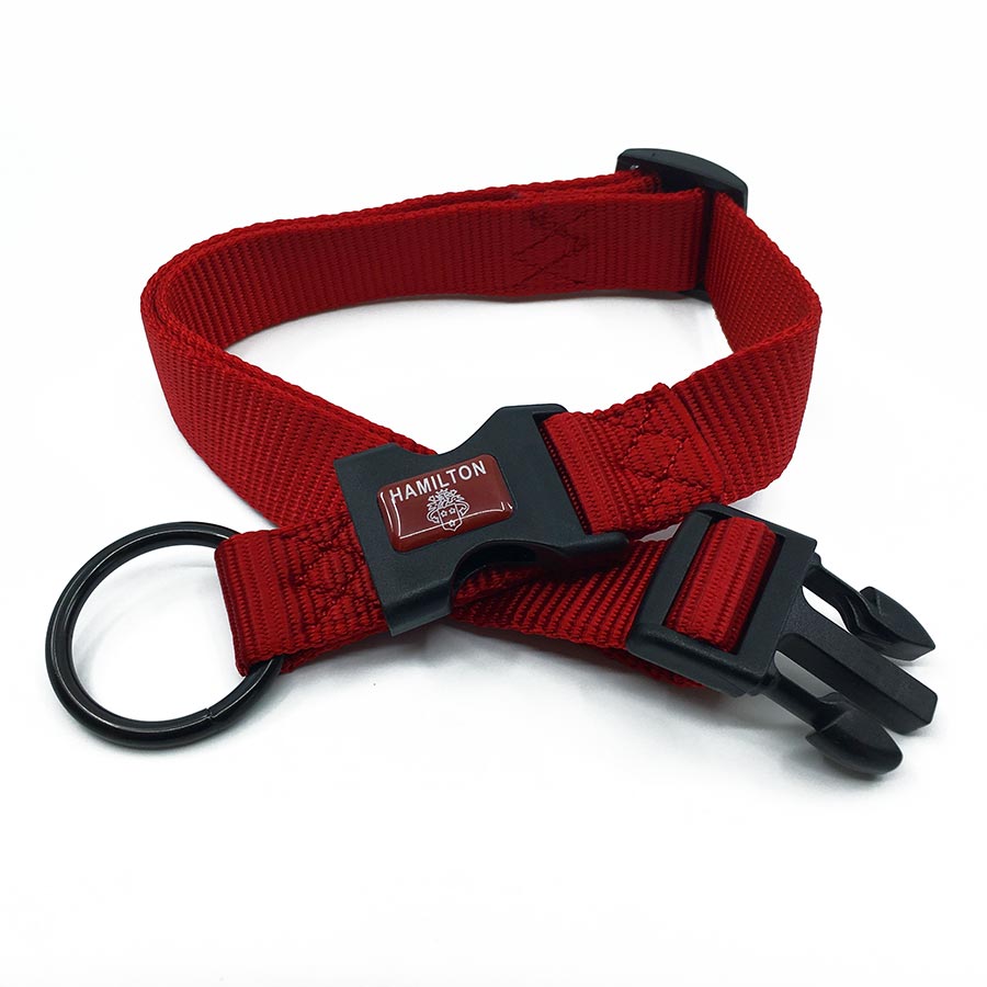 red adjustable length collar