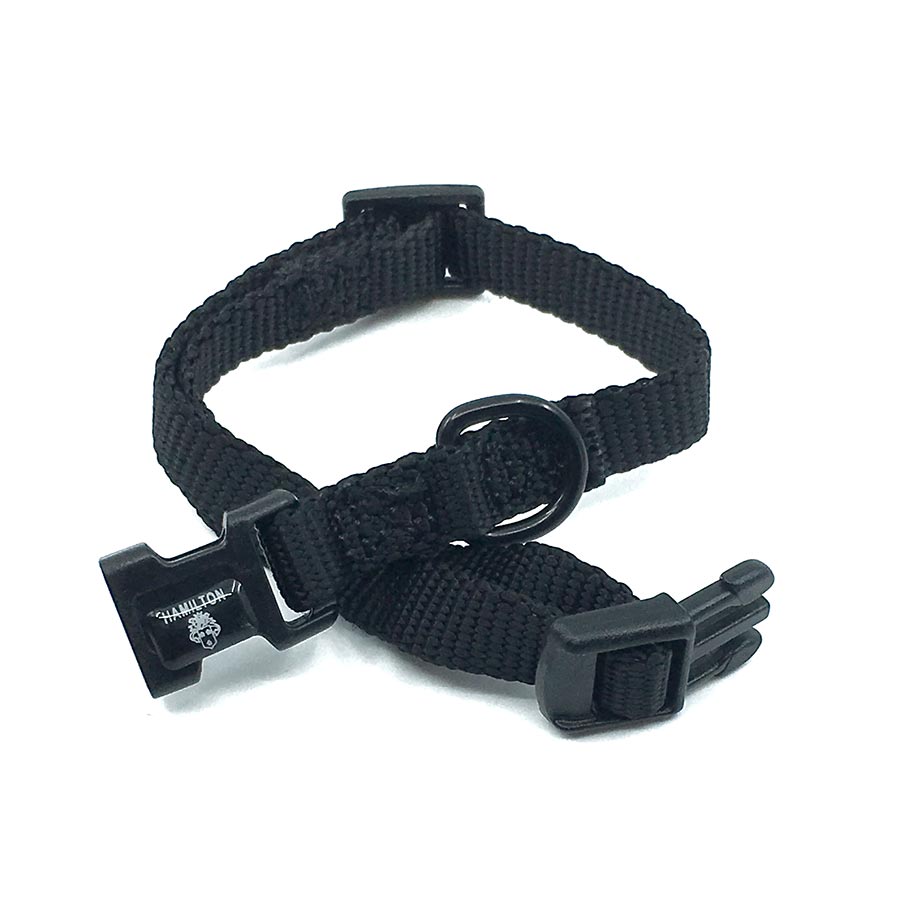 black mini collar adjustable style collar for pets