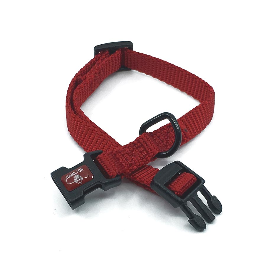 red mini collar adjustable style collar for pets